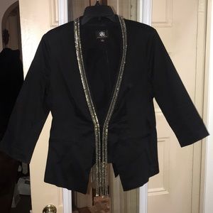 Rock & Republic Black Blazer with Bling Details